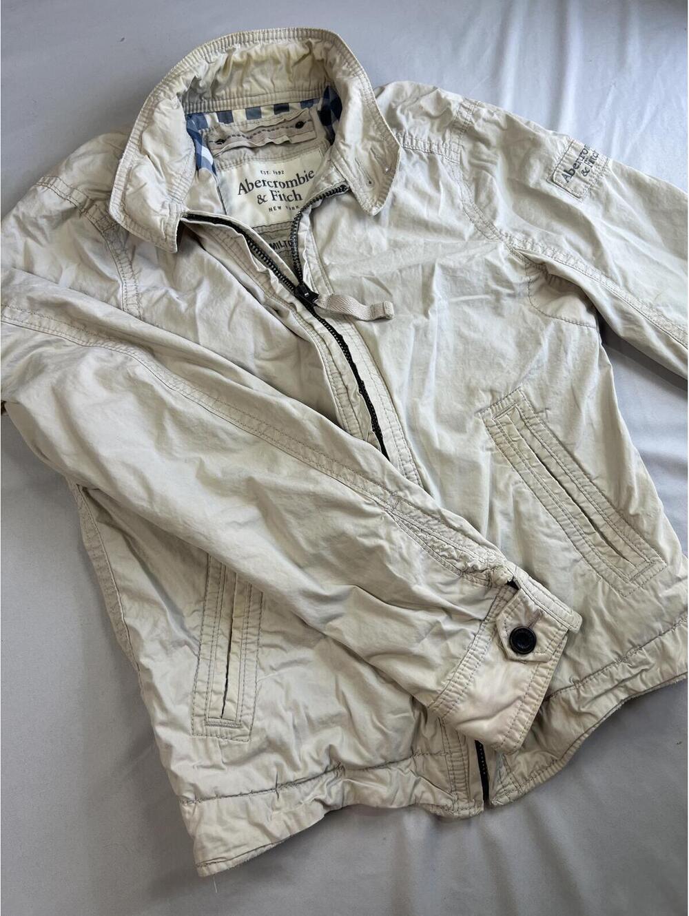 Vintage Abercrombie & Fitch White Hamilton Jacket Large